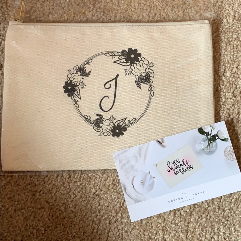 Cotton & Canvas Cosmetic Bag